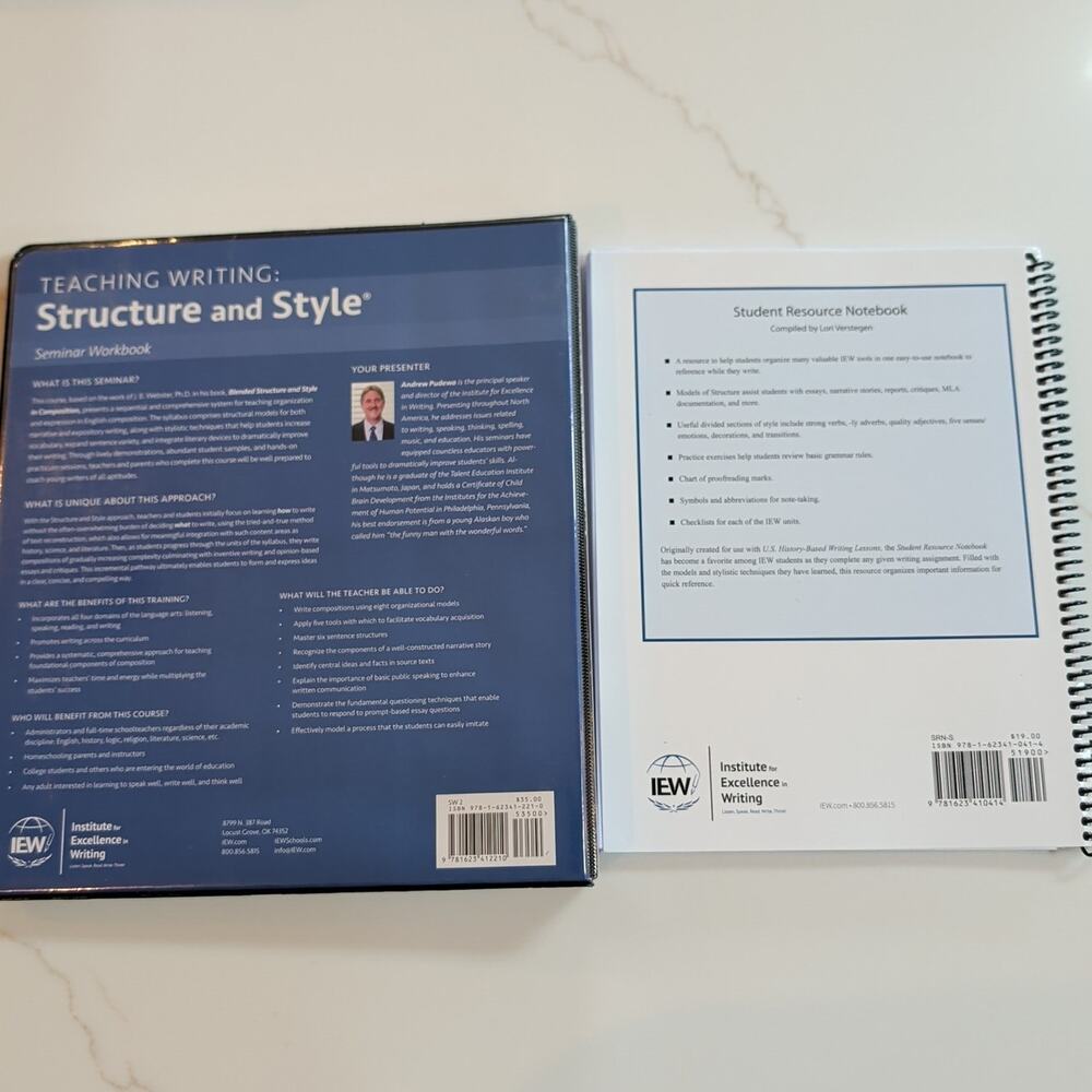 Teaching Writing Structure & Style, Student Resource Notebook, Classical - Picture 2 of 8